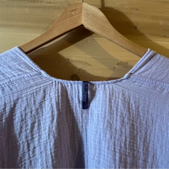 L.L. Bean French Lilac Purple Gauze Wrap Cover Up Lightweight Shawl - Picture 11 of 14